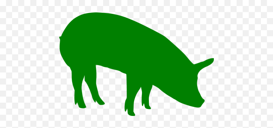 Green Pig 5 Icon - Green Pig Icon Png Emoji,Pig Emoticon Full Text