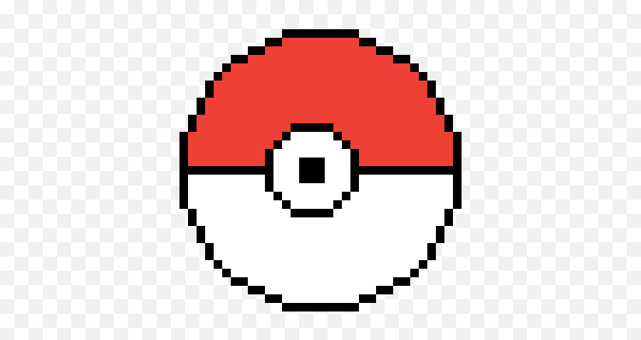 Pokeball - Pixel Art Illusion D Optique Clipart Full Size Emote Brawl Stars Png Emoji,Emoticons 40x40