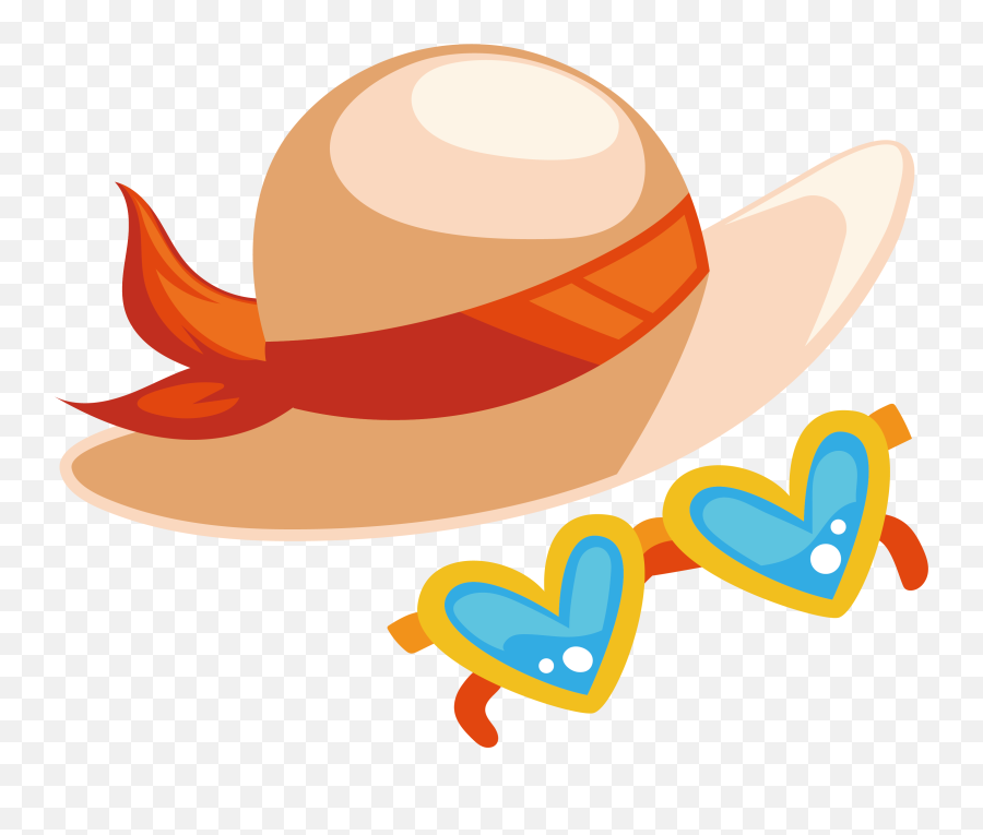 Download Hat Seaside Vacation Resort - Beach Hat Clipart Png Emoji,Pith Helmet? Smile Emoticon