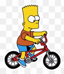 Bart Simpson Stickers - Live Wa Stickers Bart Simpson On A Bike Emoji,Emojis Doing Freestyle