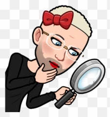Bitmoji Boy Magnifying Glass Emoji,Emoji 