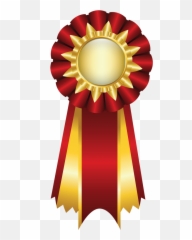 Gold Medal Round Ribbon Hd Png - Transparent Background Award Ribbon Clipart Emoji,Medal Ribbon Emoji