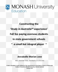 Fee Paying Overseas Students - Monash University Arts Emoji,Emotion Mirror Marian Bartlett Paul