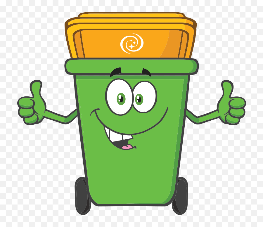 Rubbish Bin Cartoon Clipart - Full Size Clipart 5348392 Emoji,Bin And Recycle Bin Emoji