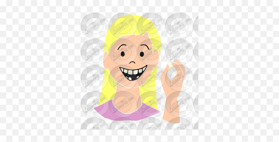 Tooth Out Stencil For Classroom Therapy Use - Great Tooth Emoji,:tooth: Emoticon