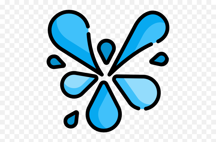 Splash - Free Weather Icons Emoji,Blue Emoji With Letter