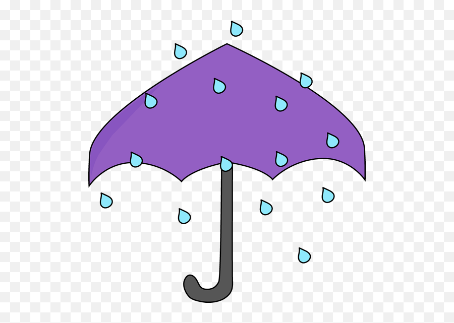 Rain Umbrella Clip Art - Rain Umbrella Clipart Emoji,Purple Umbrella Emoji