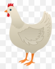 Cartoon Chicken And Hen - Clip Art Library Emoji,Chicken Yahoo Emoji