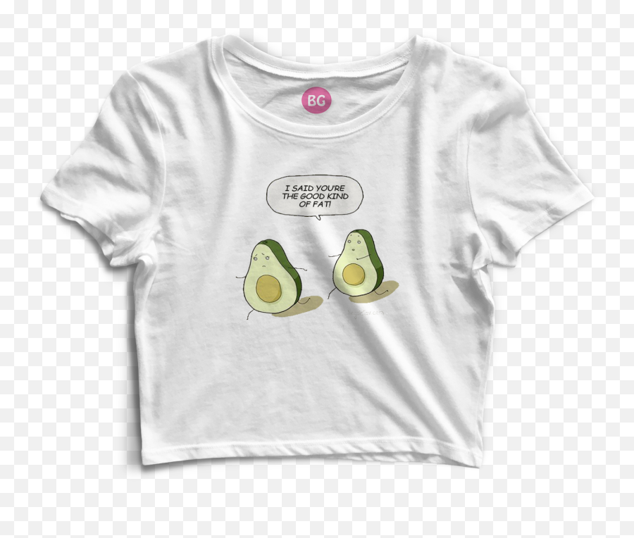 Avocado Crop Top - Crop Top For Girls Panda Emoji,Kohls Emoji Shirt