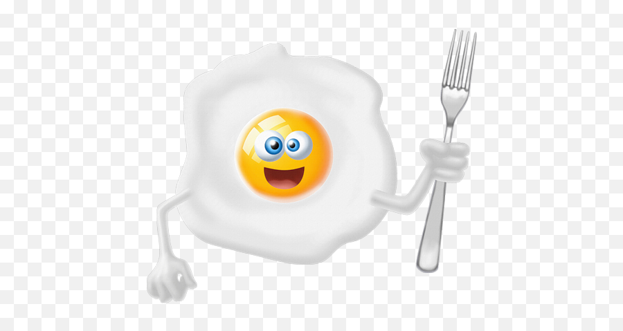 Funny Fruit Food Humor Food Clipart - Spiegeleier Gif Emoji,Fork Emoji