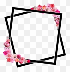 Roseframe Pink Pinkflower Sticker - Picture Frame Emoji,Amber Rose Emoji