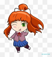 Doki Doki Literature Club - Forfansbyfans Tshirts Designed Emoji,Monika Emoji