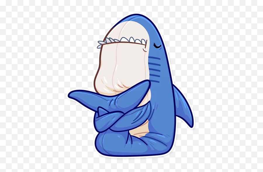 Telegram Sticker 015 Shark Art Shark Drawing - Blahaj Sticker Emoji,Shark Emoji