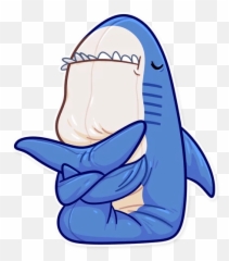 Telegram Sticker 015 Shark Art Shark Drawing - Blahaj Sticker Emoji,Shark Emoji