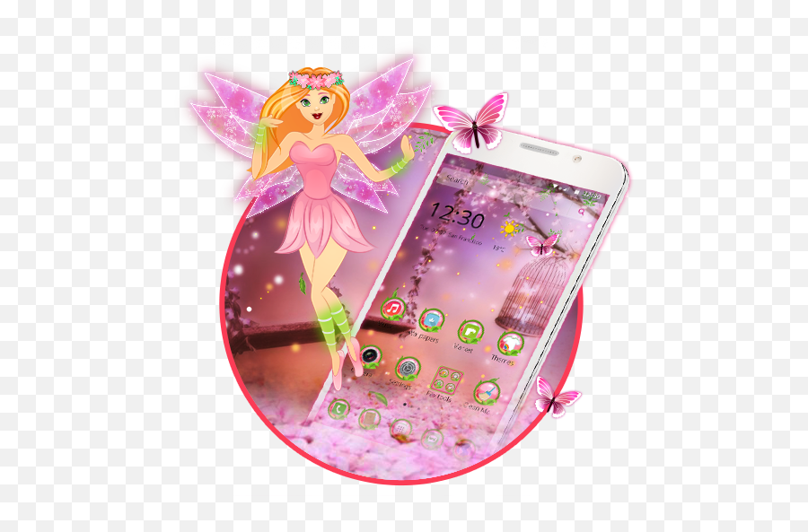 Forest Salmon Fairy Theme - Apps En Google Play Fairy Emoji,Fairy Emoji Android