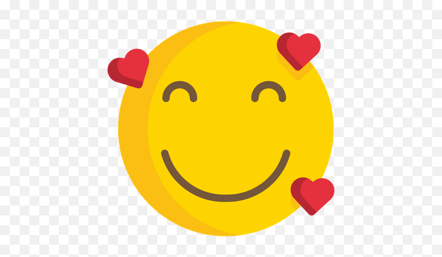 Smiling Face With Hearts Emoji Icon Of - Happy,Smiling Heart Emoji
