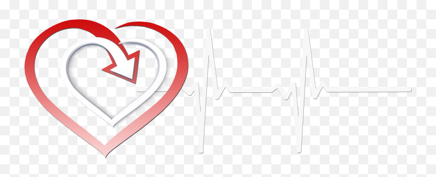 Banner With Heart Rate On A White Background - Solid Emoji,Pulse Rate And Emotions