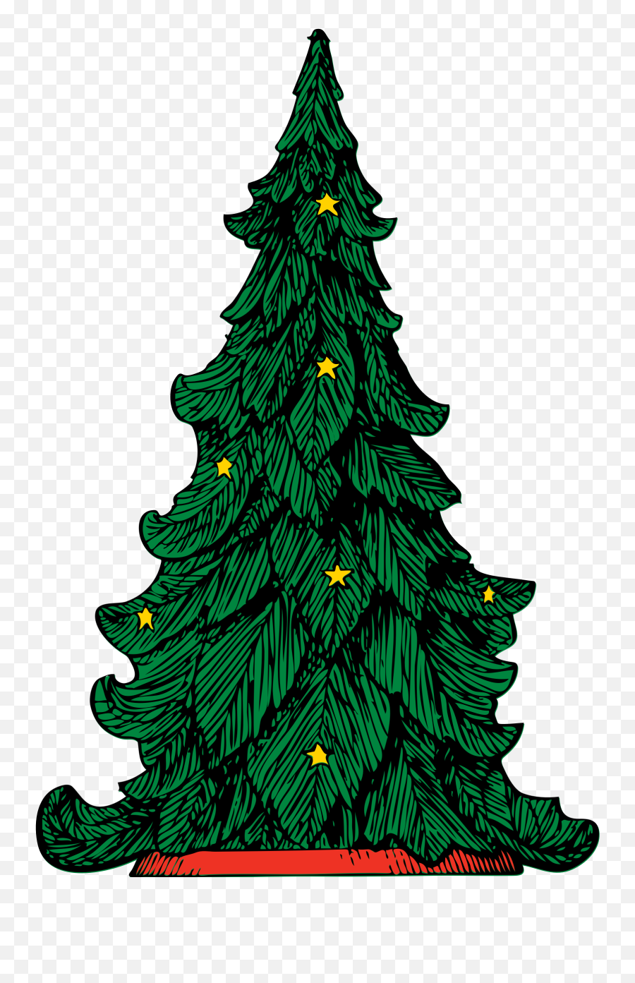 Leaves Clipart Christmas Tree Leaves Christmas Tree - Christmas Tree Illustration Emoji,Pine Branch Emoji