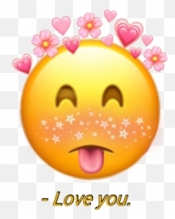 Heartaesthetic Loveyou Emoji Sticker - Happy,How To Put Moving Emojis On Snapchat