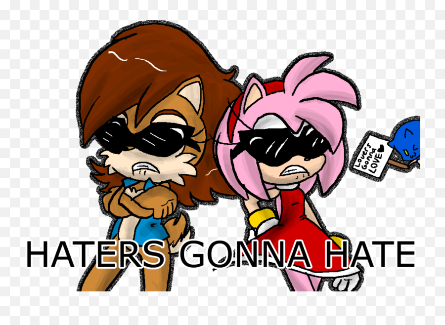 Haters Gonna Hate - Sonic Funnies Photo 36673669 Fanpop Amy Hates Sonic Comic Emoji,Haters Gonn Hate Emoji