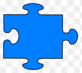 Download Blue Puzzle At Vector Png Image Clipart Png Free - Clip Art Blue Puzzle Piece Emoji,Jigsaw Emoticon