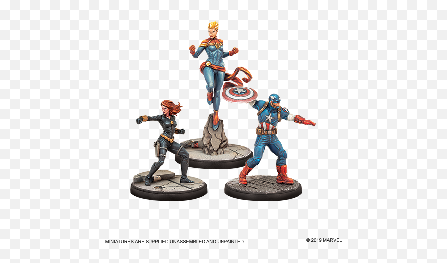 Atomic Mass Games Marvel Crisis Protocol Core - Captain Marvel Marvel Crisis Protocol Emoji,Captian Marvel No Emotions