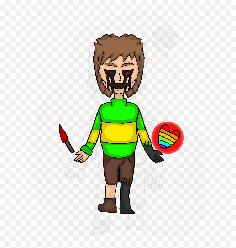 Chara Sticker - Fictional Character Emoji,Disc Golf Emoji