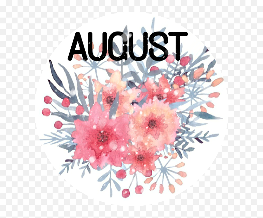 August Sticker Challenge - August 2021 Wedding Calendar Emoji,Cue Flower Emojis