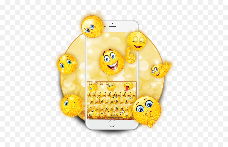 Golden Glitter Emoji Keyboard Apk Download For Windows - Happy,Windows 10 Emoji