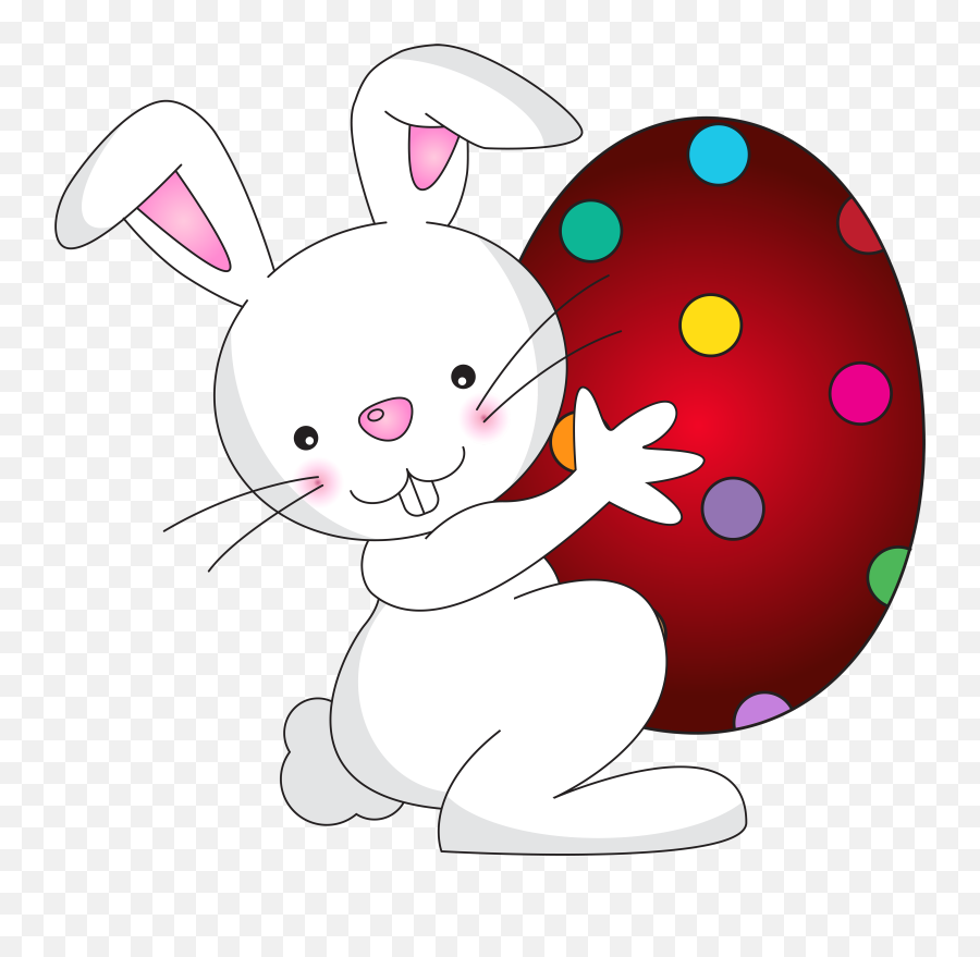 Download White Easter Bunny Transparent - Easter Bunny Transparent Png Emoji,Pagan Easter Bunny Emoticons