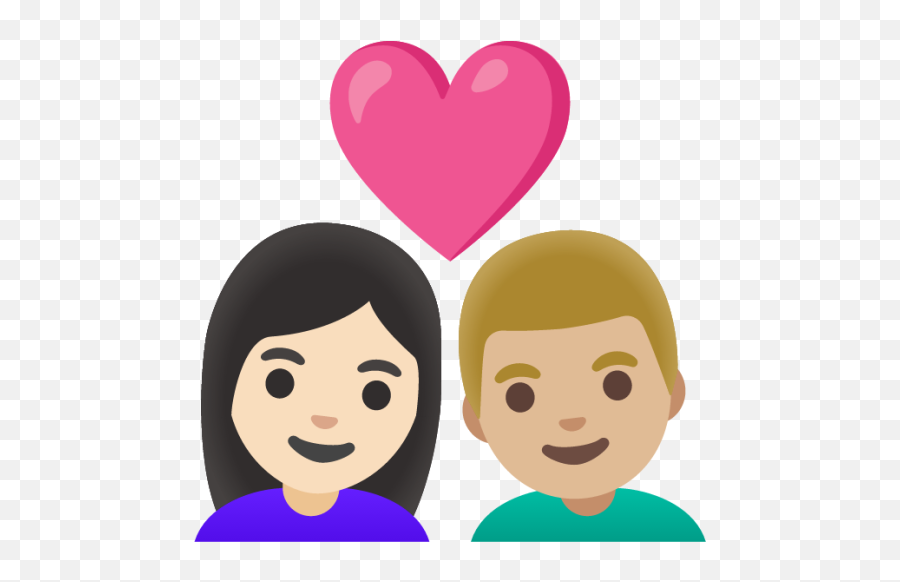 Couple With Heart Woman Man Light Skin Tone Medium - Light Jackson Soul Food Emoji,Pink Heart With Horns Emojis