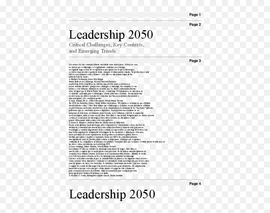 Leadership 2050 Critical - Document Emoji,Cannon Bard Theory Of Emotion Mcat