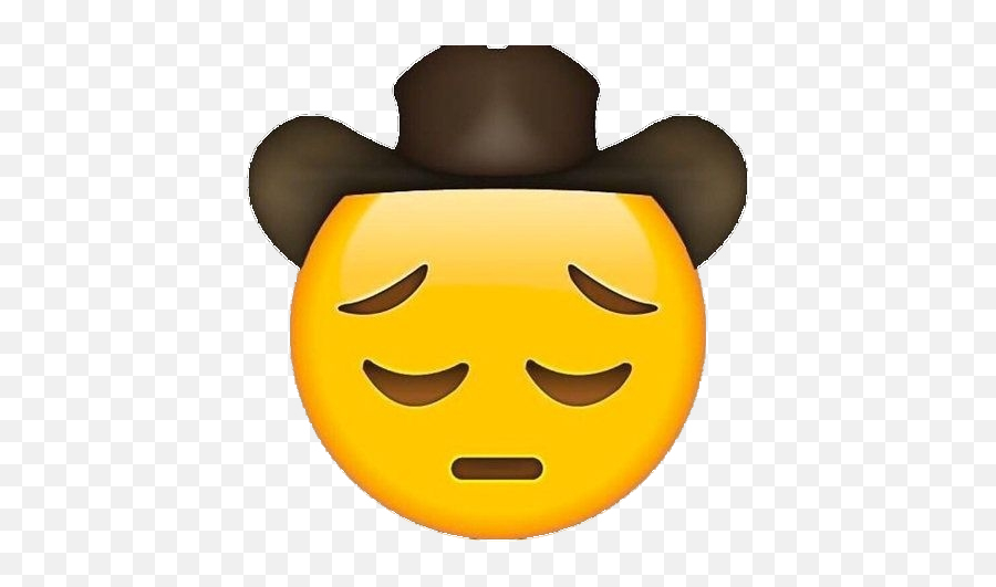 Praying Cowboy Emoji Sticker - Biting Lip Emoji Meme,Praying Emoji