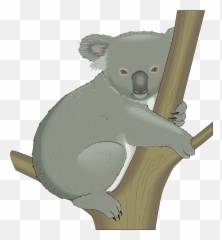 Koala Hugging Tree Clipart - Koala Clipart Emoji,Koala Emoji Png
