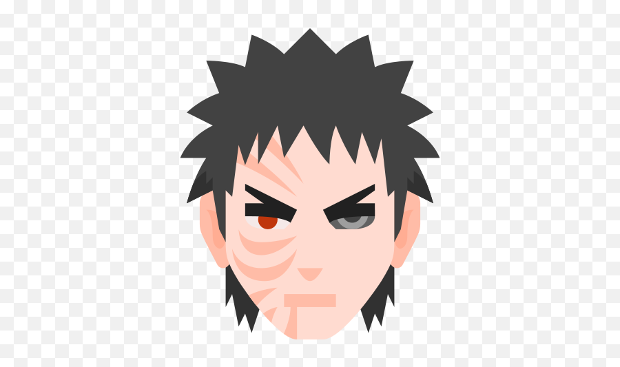 Obito Uchiha Icon In Color Style - Obito Hair Png Emoji,Sharingan Emojis