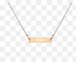 Engraved Emoji Bar Chain Necklace - Solid,Chain Emojis Png