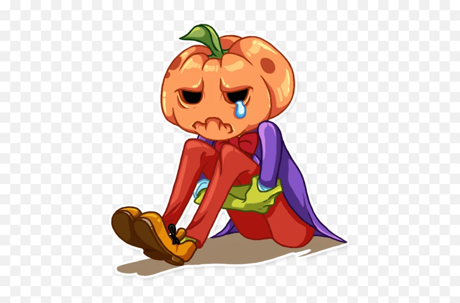 Jack Pumpkin Head Stickers - Live Wa Stickers Emoji,Pumpkin Emoji Happy Girl