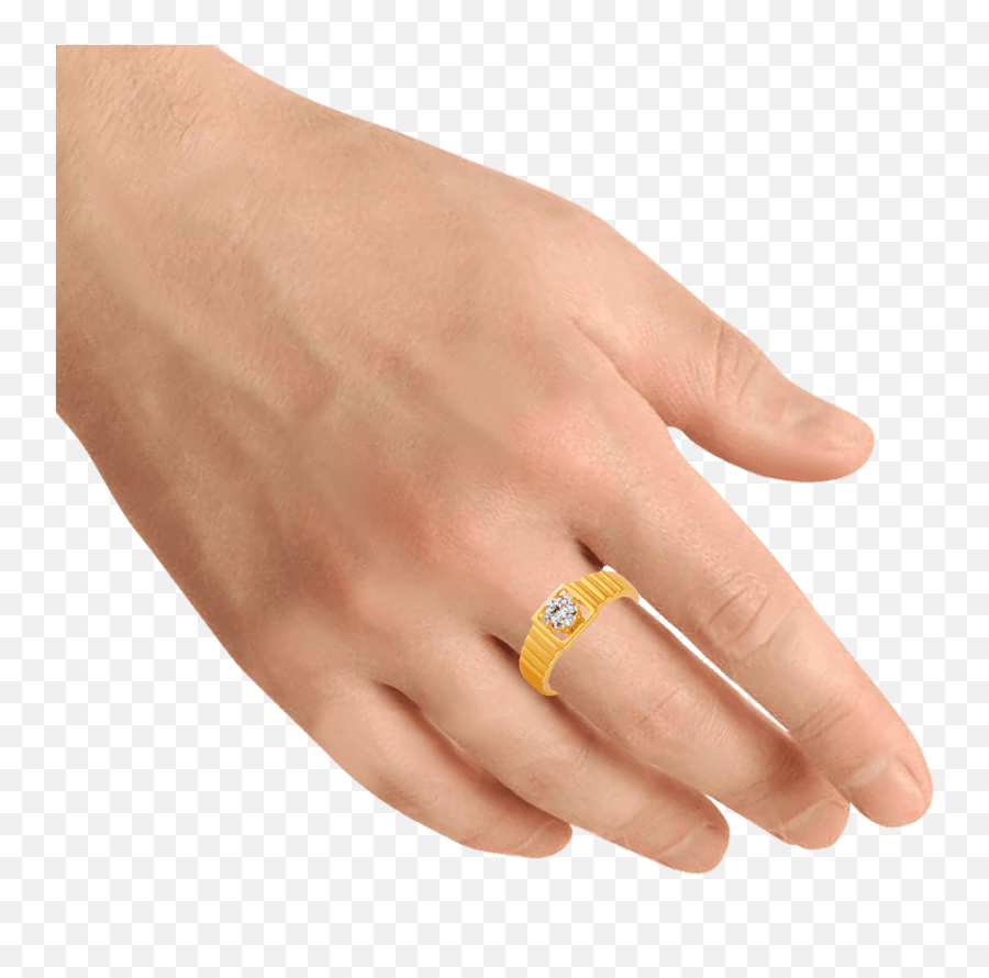 Simple Unique Gold Rings Designs For Men Pc Chandra Jewellers - Engagement Gold Ring Design For Male Emoji,Mens Wedding Ring Emoji