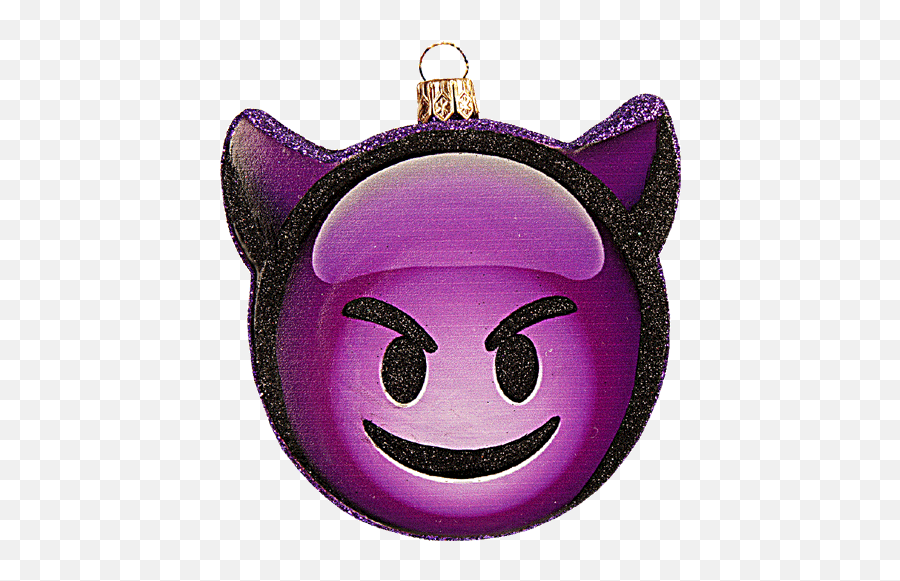 Smiling Purple Devil - Christmas Magic Emoji,Cool Emoticons Fb Heart