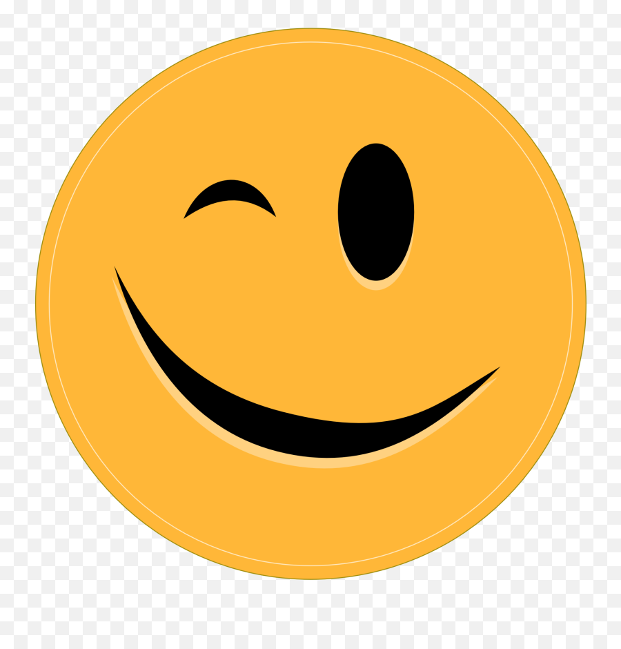 Smiley Wink Emoticon - Christmas Ornament Clip Art Emoji,Winking Emoji