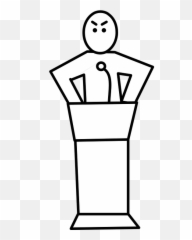 Speaker Podium Lectern Microphone Angry Face - Public Emoji,Angry Emoticon Black