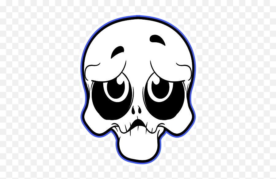 Skull Emoji By Marcossoft - Sticker Maker For Whatsapp,Skeleton Emoji