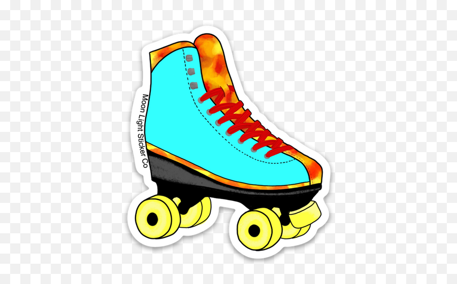 1 Sports Stickers U2013 Tagged Car Sticker U2013 Moon Light Emoji,Rollerskate Emoji