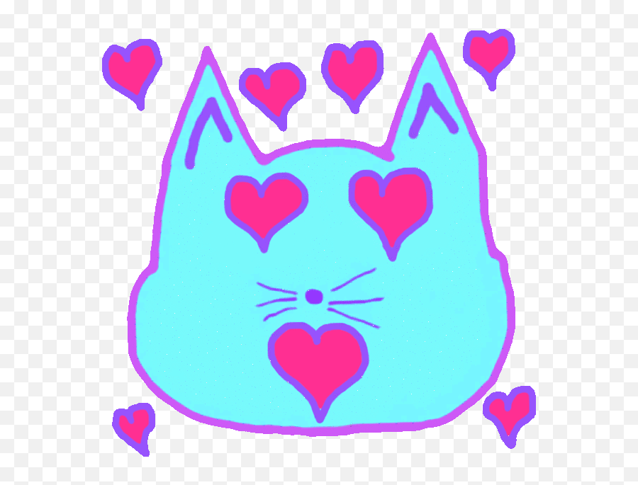 Emoji Kitty - Animated Cat Emojis Stickers By Rodney Rumford Girly,Animated Cat Emoji