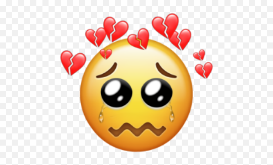 Emoji Iphoneemoji Heart Sorry Cry Sticker By So Jin - Happy,Sorry Not Sorry Emoji