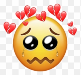 Emoji Iphoneemoji Heart Sorry Cry Sticker By So Jin - Happy,Sorry Not Sorry Emoji