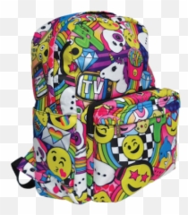 Download Emoji Party Classic Backpack - Girls Backpack Transparent Background,Emoji Backpack For Boys