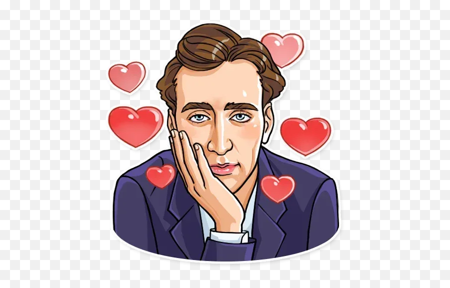 Nicolas Cage Whatsapp Stickers - For Women Emoji,Nicolas Cage Emoji