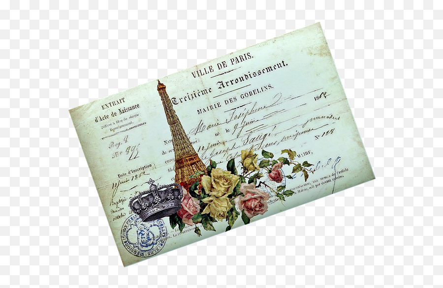 Postcard Paris Vintage Sticker - Wedding Invitation Emoji,Find The Emoji Cheats Margarita