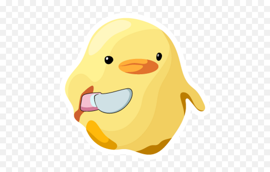 Duck With Knife Meme Sticker - Sticker Mania Duck With Knife Art Emoji,Dancing Emoticon Meme